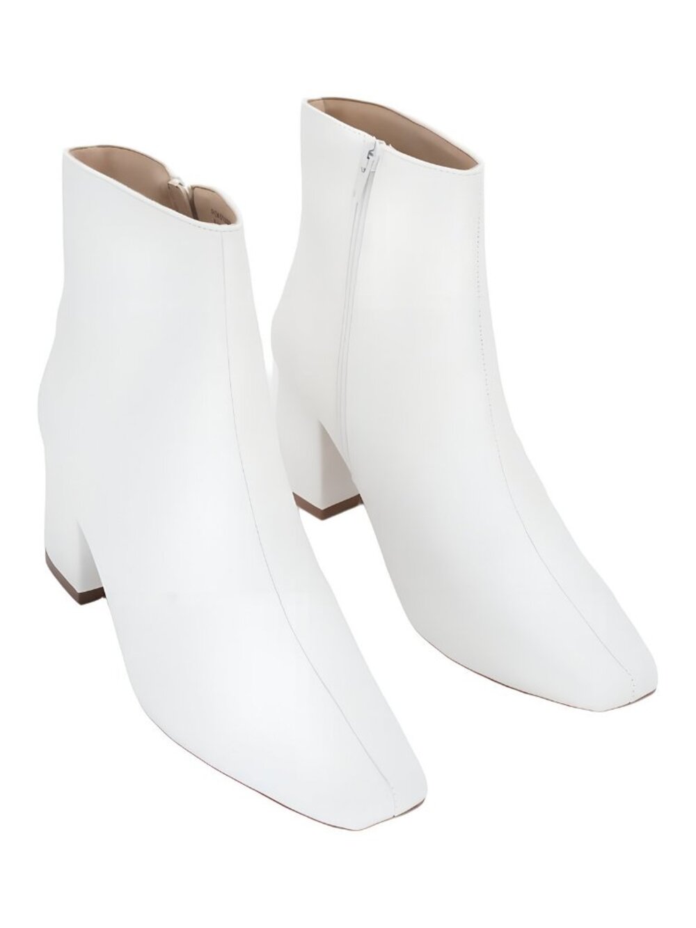 Journee Collection Women's Haylinn Block Heel Booties White Sz 8W
